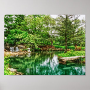 Spring Green Reflections Poster