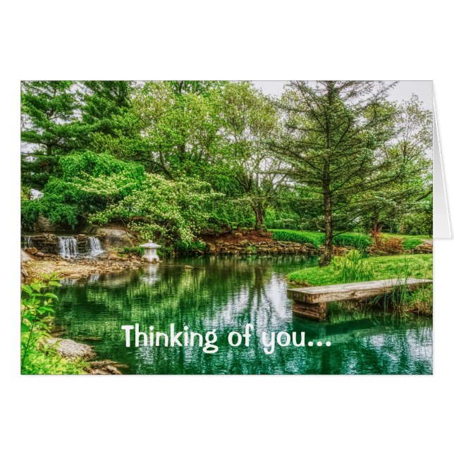Spring Green Reflections Thinking of You (Front Horizontal)