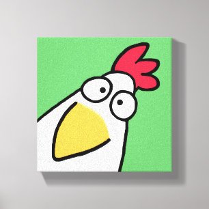Spring Green SERIOUS CHICKEN by Sandra Boynton Canvas Print