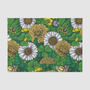 Spring green tissue paper