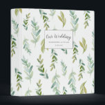 Spring Green Watercolor Botanicals Wedding Planner Binder<br><div class="desc">This beautiful and chic wedding album or organizer design features a romantic watercolor botanical pattern in green tones. The background colour is white but can easily be customized to your liking. You can personalize it by adding your names and wedding date. These binders make great photo albums by adding clear...</div>