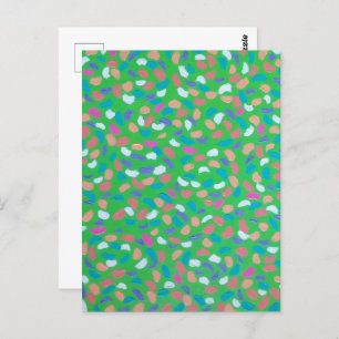 Spring Greens Painterly Art  Postcard