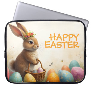Spring Greetings from the Easter Bunny Laptop Sleeve