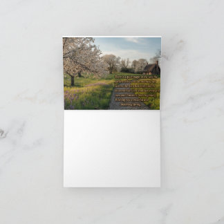 Spring Greetings Thank You Card
