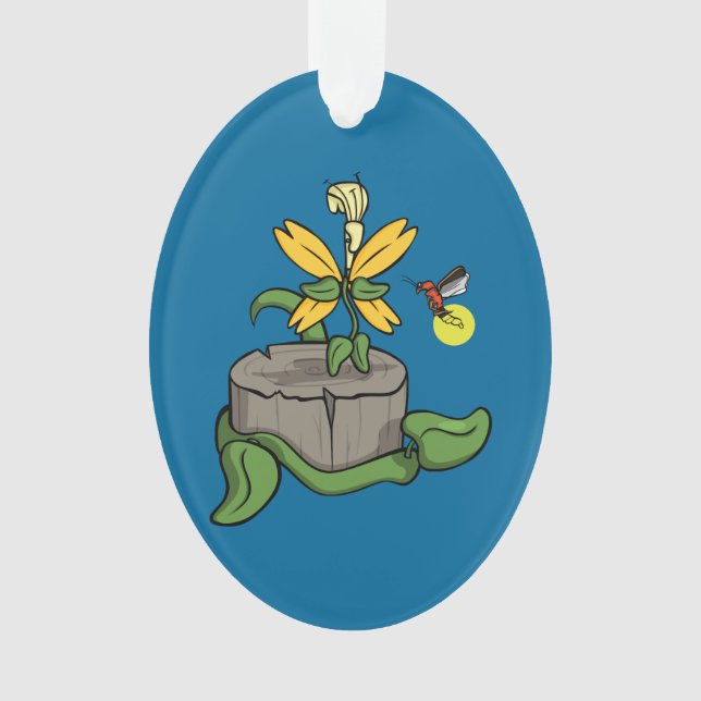 Spring Greets Summer Acrylic Ornament (Front)
