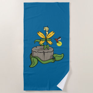 Spring Greets Summer Beach Towel