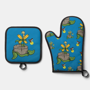 Spring Greets Summer Oven Mitt & Pot Holder Set