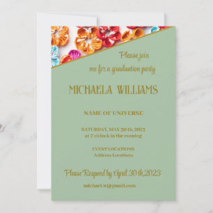 Spring Handmade sewn fabric Flowers Multicolor  Invitation