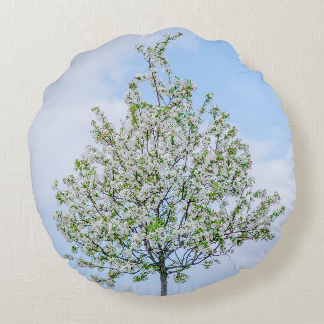 Spring - Happy Easter Round Pillow (Back)