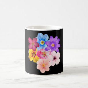 Spring Harmony - Mixed Watercolor Flower Bouquet Coffee Mug