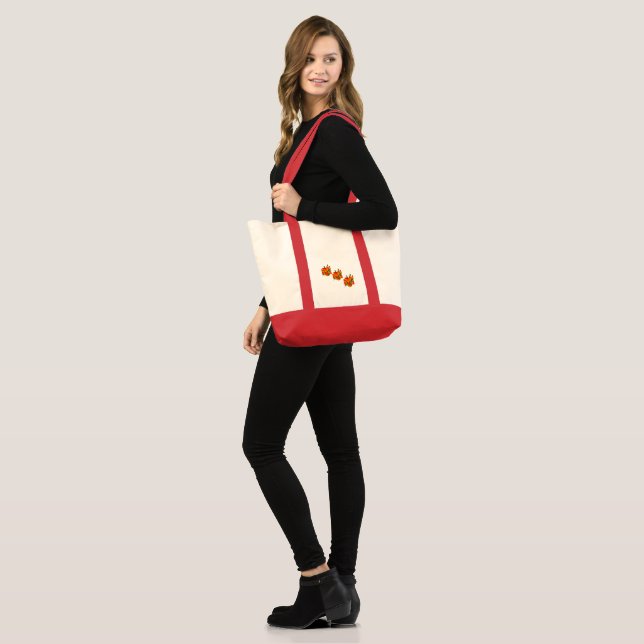 Spring Harmony – Orange & Yellow Tulips Tote Bag (Front (Model))