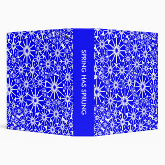 SPRING HAS SPRUNG (1.5ins) - Blue on White Binder