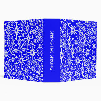 SPRING HAS SPRUNG (2.0ins) - Blue on White Binder