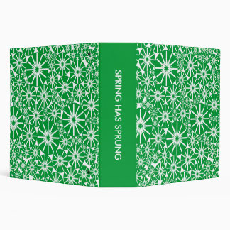 SPRING HAS SPRUNG (2.0ins) - Grass Green on White Binder