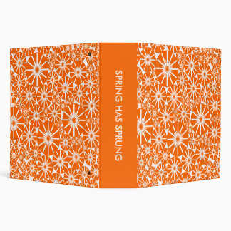SPRING HAS SPRUNG (2.0ins) - Orange on White Binder