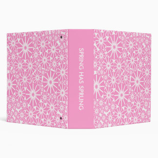 SPRING HAS SPRUNG (2.0ins) - Pink on White Binder
