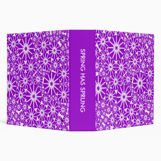 SPRING HAS SPRUNG (2.0ins) - Purple on White Binder