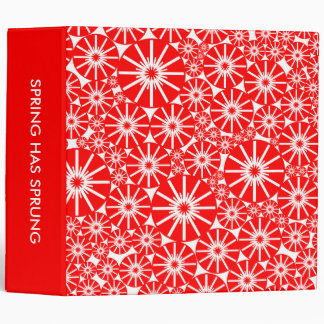 SPRING HAS SPRUNG (2.0ins) - Red on White Binder