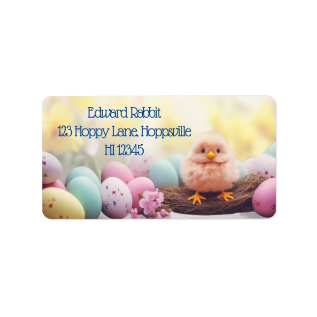 Spring Has Sprung Labels: Personalize Easter  Label (Front)