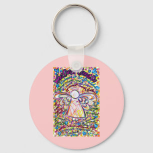 Spring Hearts Cancer  Cannot Do Angel Keychain
