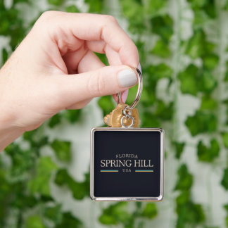 Spring Hill Florida Heritage – Midnight Keychain