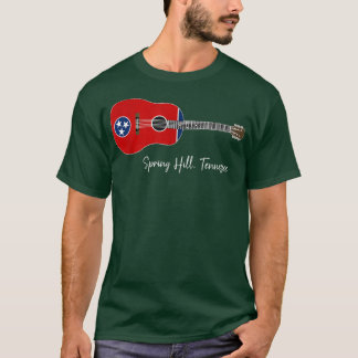 Spring Hill Tennessee Guitar T-Shirt