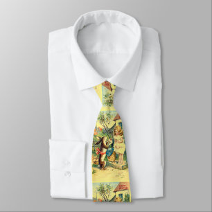 Spring Holiday Bunny Vintage Easter Tie