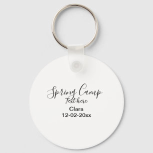 Spring holiday camping custom add name date keychain