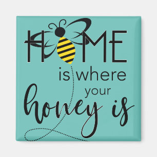 Spring Home Decor with Honey Bees Magnet