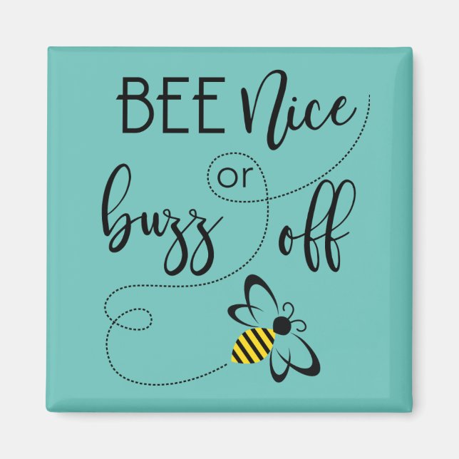 Spring Home Decor with Honey Bees Magnet (Front)