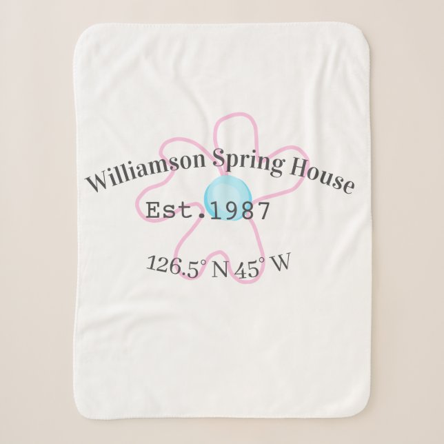 Spring house coordinates latitude longitude name d sherpa blanket (Front)