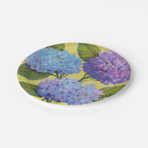 Spring Hydrangeas I Paper Plate