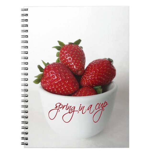 spring in a cup notebook (Front)