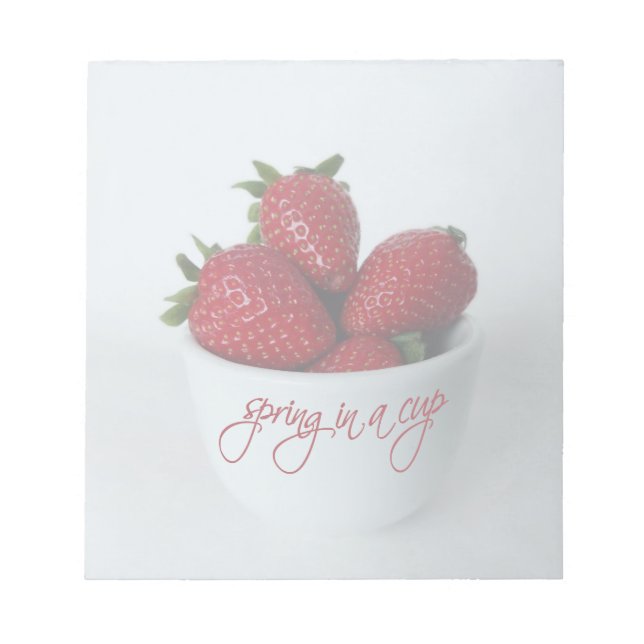 spring in a cup notepad (Front)