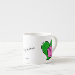 Spring in Love - Pink Tulips Espresso Cup