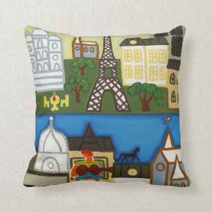 Spring in Paris 2006 Throw Pillow