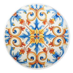 Spring in Sardinia Ceramic Knob