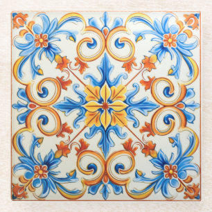 Spring in Sardinia Glass Coaster