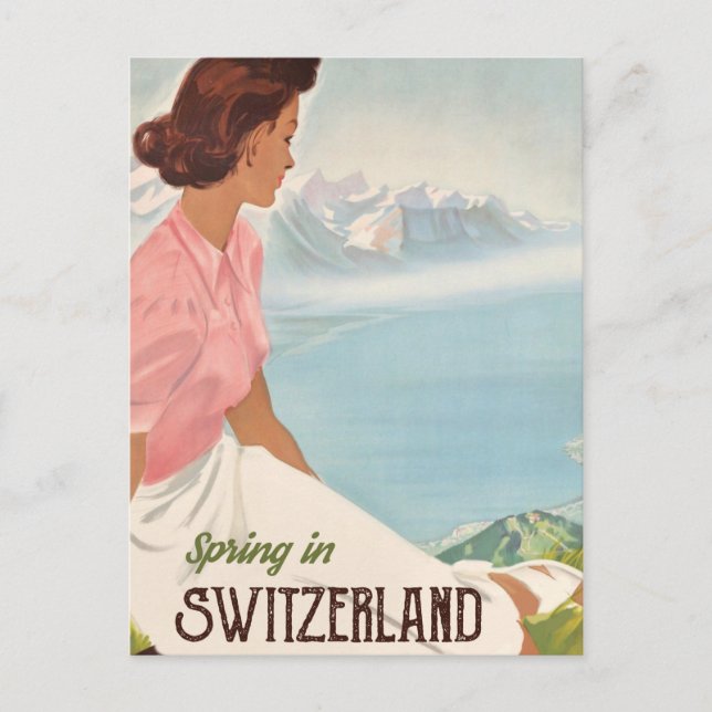 Spring in Switzerland Postcard (Front)