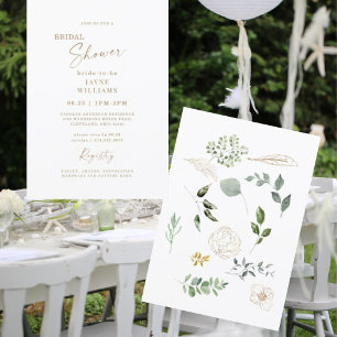 Spring in the Air Botanical Bridal Shower Invitation