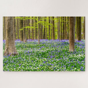 Spring in the Blue Forest Jigsaw Puzzle
