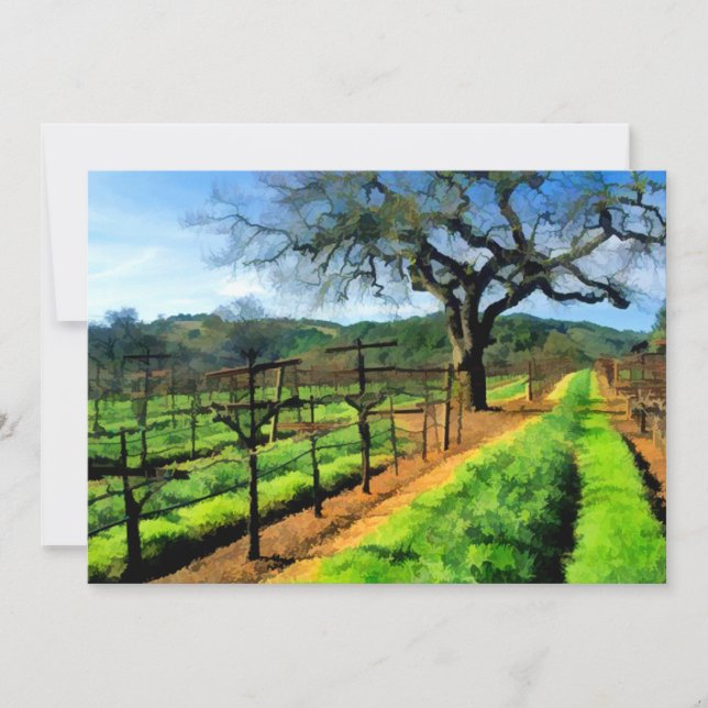 Spring in the Vineyard Invitation (Front)