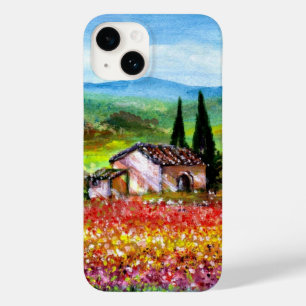 SPRING IN TUSCANY LANDSCAPE Colourful Flower Field Case-Mate iPhone 14 Case