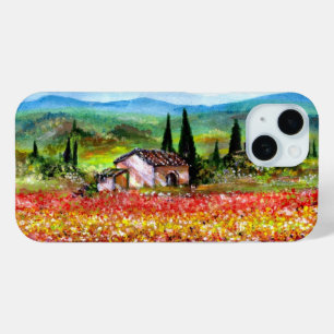 SPRING IN TUSCANY LANDSCAPE Colourful Flower Field iPhone 15 Case