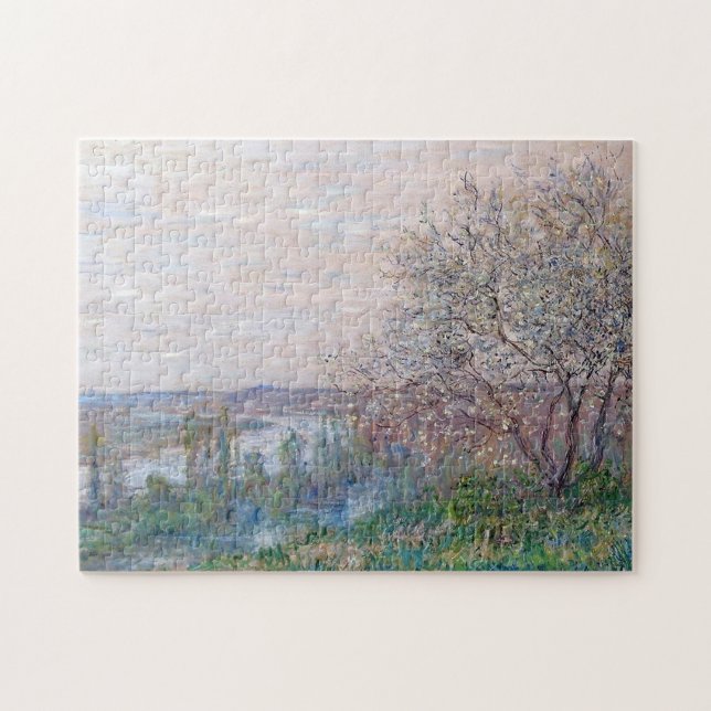 Spring in Vetheuil Monet Fine Art Jigsaw Puzzle (Horizontal)