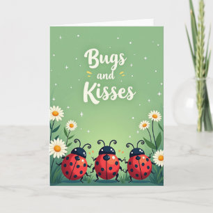 Spring Insect Art Birthday Card
