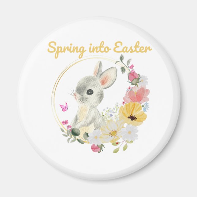 Spring into Easter Magnet (Front)