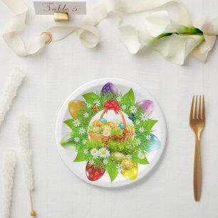 Spring Into Easter Season Paper Plates