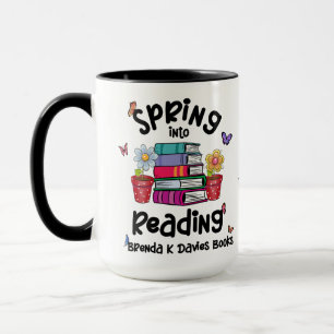 Spring Into Reading Brenda K Davies Books Mug