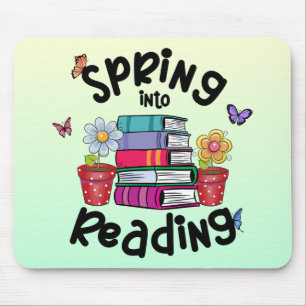 Spring Into Reading Mouse Pad